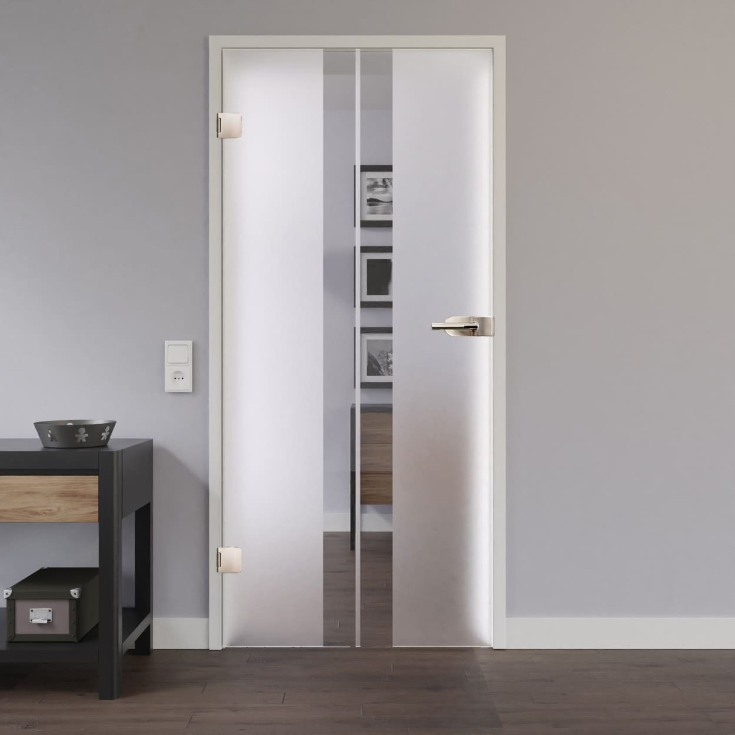 LIENBACHER GLAS Glastür Modell 316 negativ Klarglas