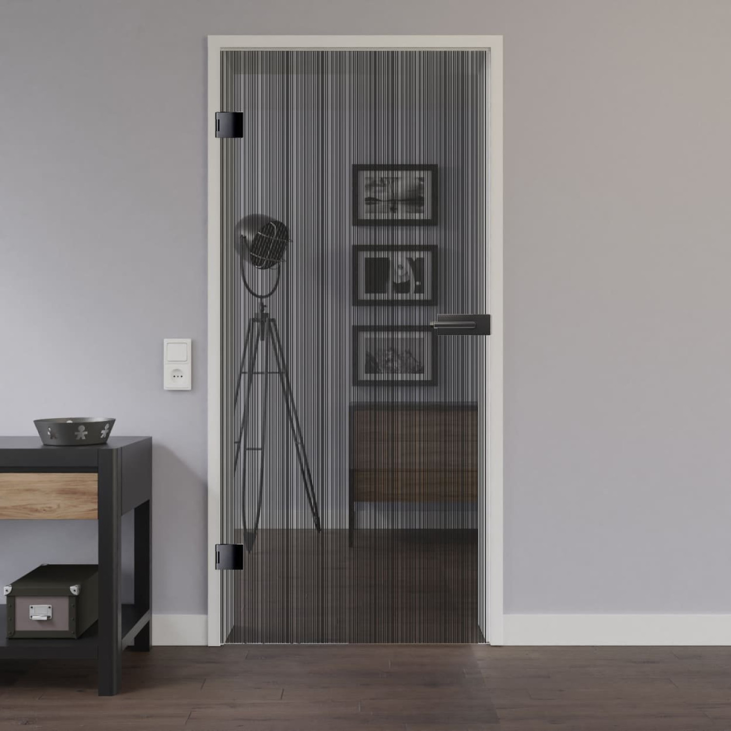LIENBACHER GLAS Glastür Modell 637 Black Signature Klarglas