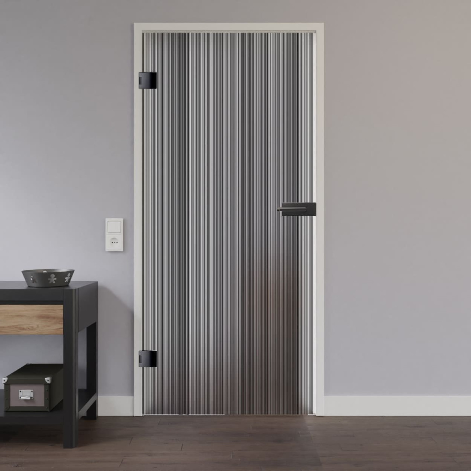 Ansicht von LIENBACHER GLAS Glastür Modell 637 Black Signature Satiniert