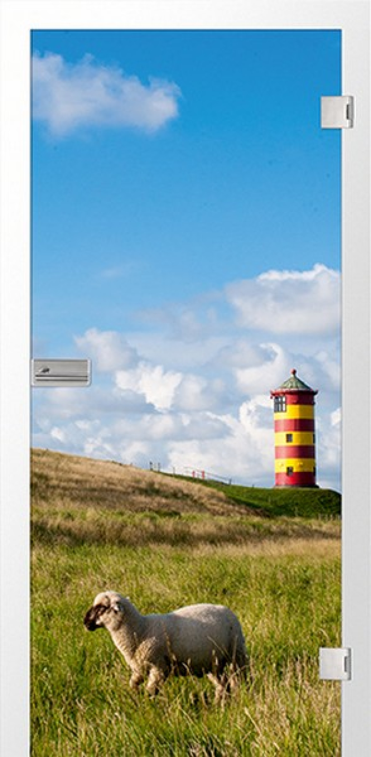 ERKELENZ Glastür Lighthouse Fotoprint