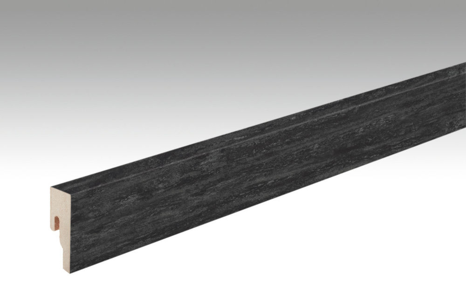 Black Lava 7323 Fußleiste Profil 8 PK (2380 x 18 x 50 mm) - MEISTER