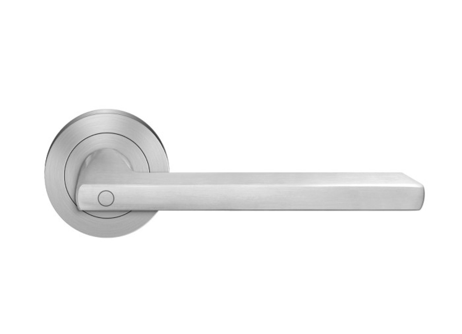 Montana ER54 KD Basic Edelstahl matt Rundrosette verschließbar ohne Schlüsselrosette Zimmertürgarnitur - Karcher Design