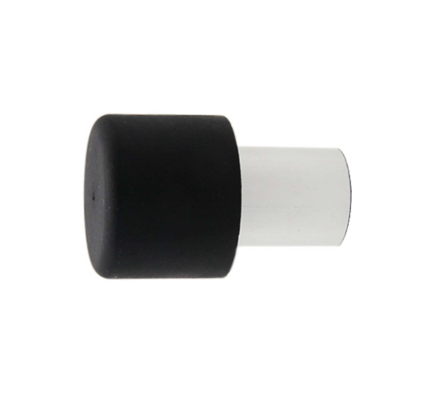 Wandtürstopper mit Pufferkappe Aluminium naturfarbig 60 mm verdeckt verschraubt - Interio