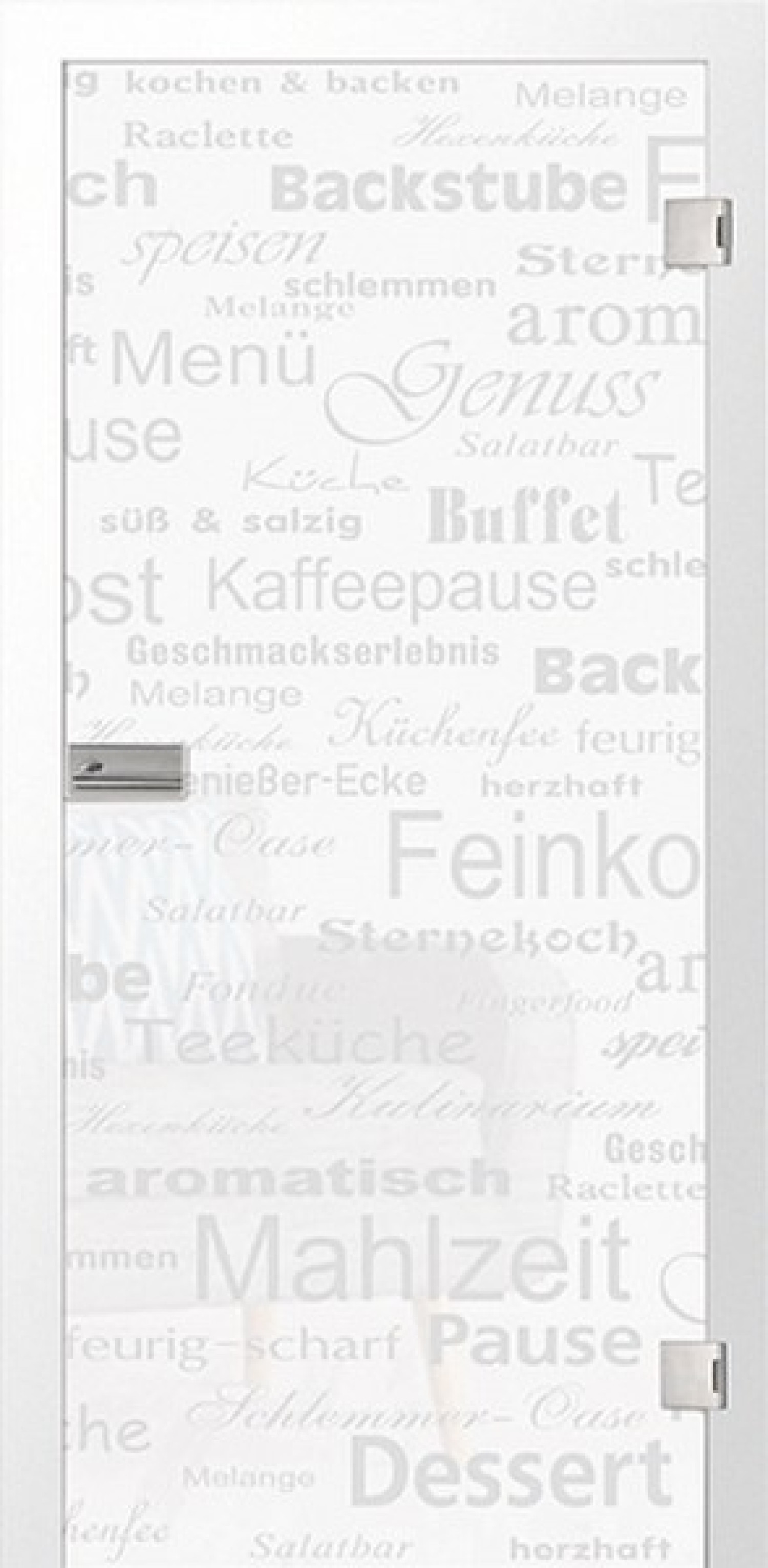 Bild von Picante Mattprint Glastür mit Motiv & Fläche matt - Erkelenz