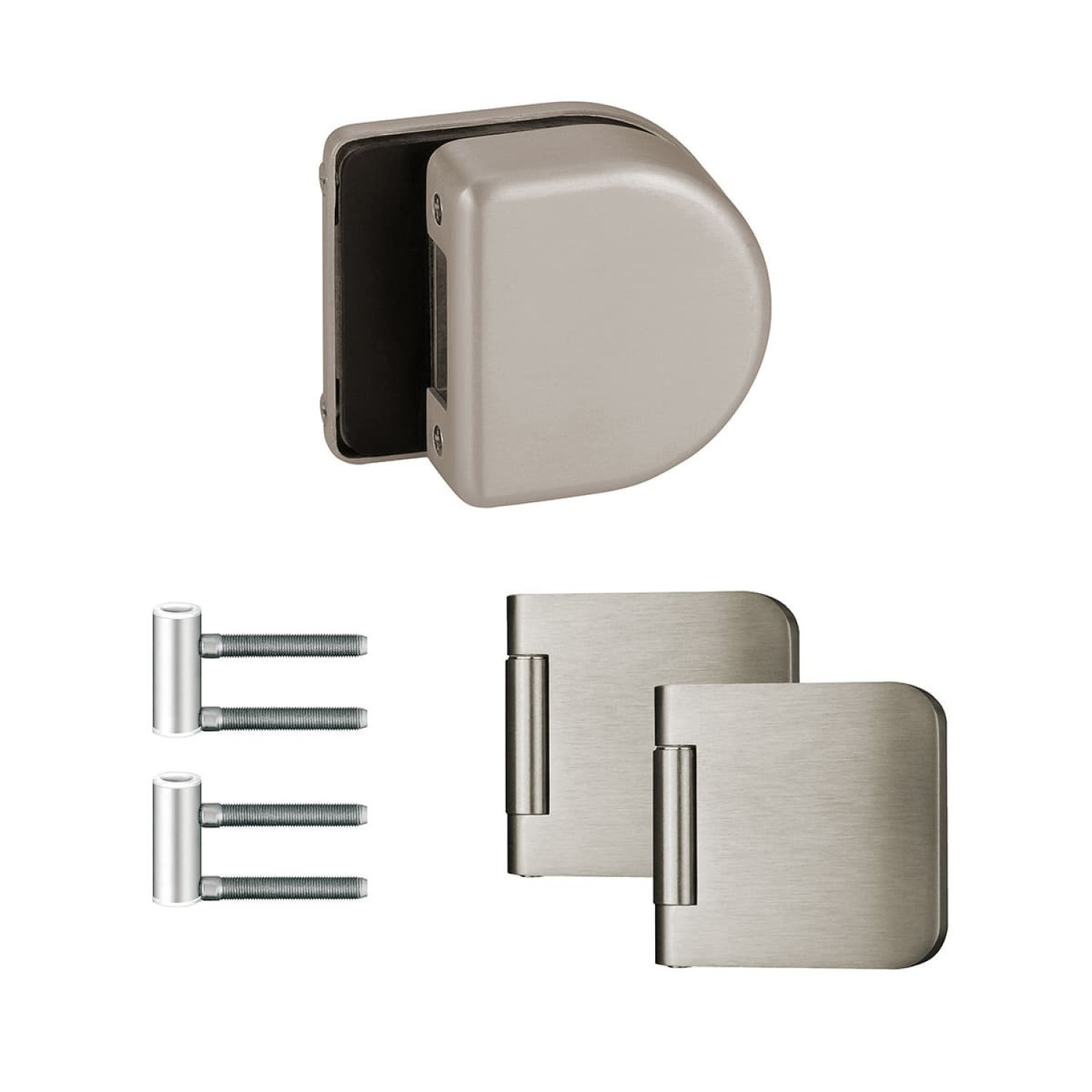 Gegenkasten Private Line Classik GK Mini Edelstahl matt mit Drückerpaar Metro - Lienbacher Glas