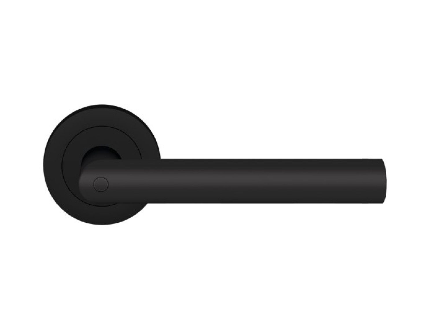 Rhodos ER28 KD Basic Kosmos schwarz Rundrosette verschließbar ohne Schlüsselrosette Zimmertürgarnitur - Karcher Design