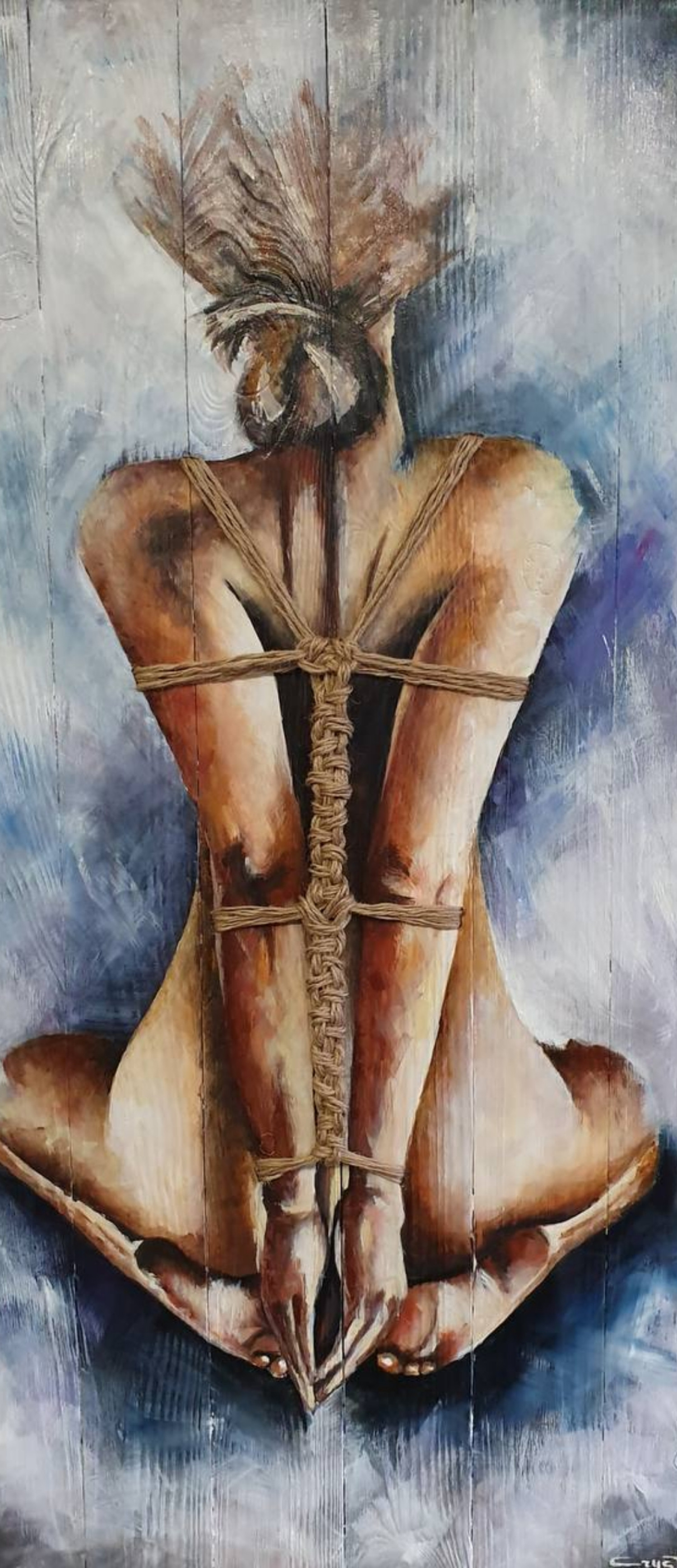 Original Bondage Girl eigene Innentür - Sasha Artwood