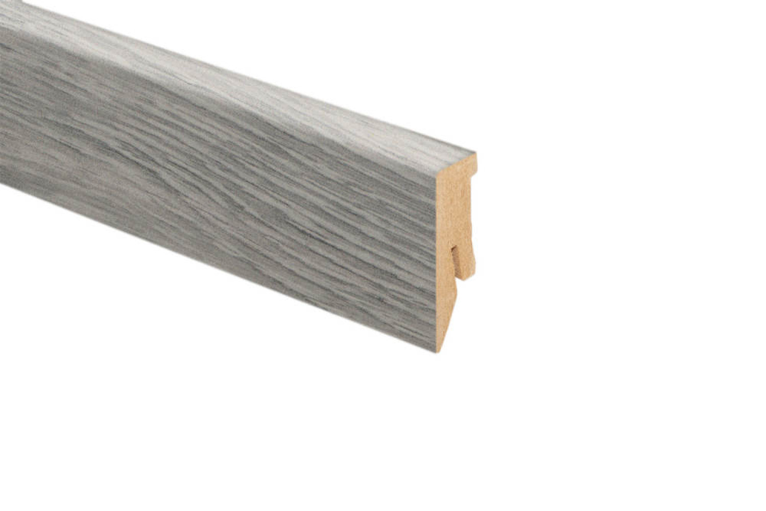 Sockelleiste Eiche UPTOWN folienummantelt 2600 x 50 x 18 mm - Kaindl