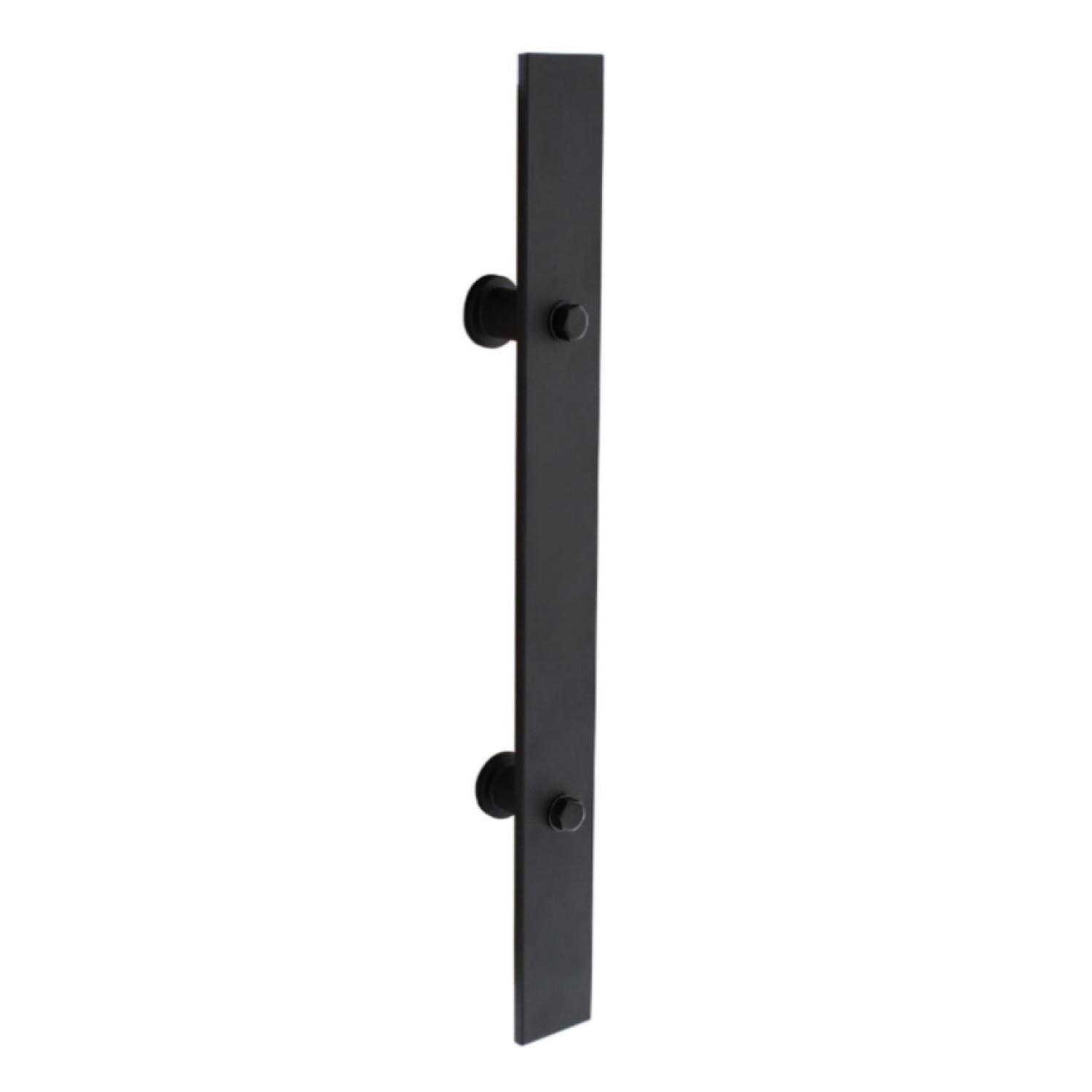 INTERSTEEL Stoßgriff flach 400 x 40 mm Schwarz matt