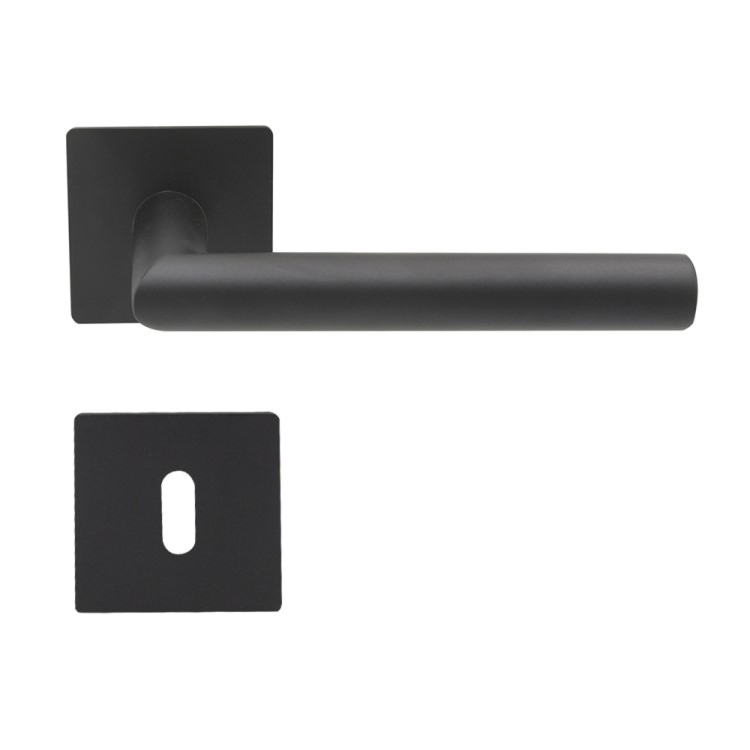 PROGRIFF Türgriff T-Form Magneto Edelstahl schwarz Quadratrosetten 