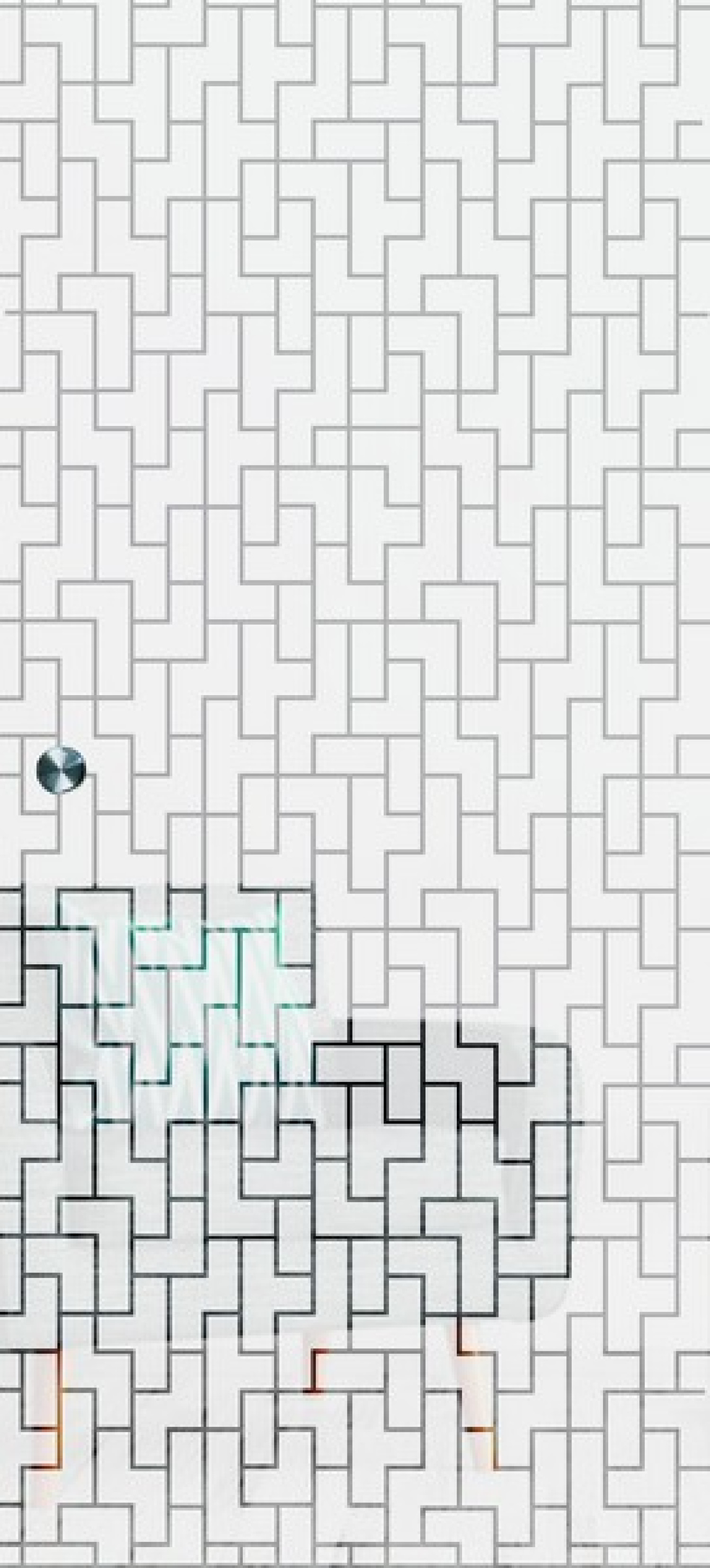ERKELENZ Glasschiebetür Tetris Mattierung mit Motiv klar