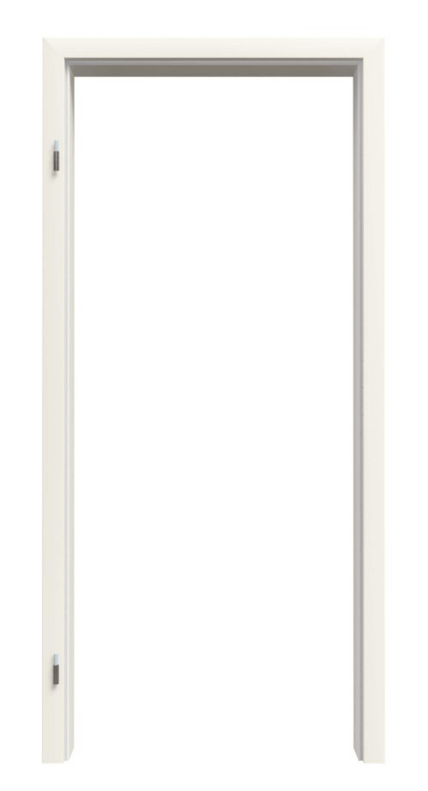 Zarge für Wohnungseingangstüren Glatt Premium Weißlack RAL 9010 ZA-09 mit Rundkante