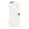 GARANT Brandschutztür T30 Designer White D354-60 Resopal mit Lichtausschnitt LA-12
