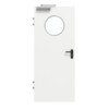 GARANT Brandschutztür T30 Designer White D354-60 Resopal mit Lichtausschnitt LA-13