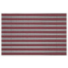 ENTRADA Aluprofilmatte ROYAL Rips T09PP rot / Minibürste MB02 grau