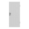 JELD-WEN Wohnungseingangstür Contour 4F Nickelgrau ähnl. RAL 7047 ExpertLack