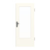 GARANT Wohnungseingangstür 0105-60 Pearl White CePaL mit Lichtausschnitt LA-DIN