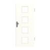 GARANT Wohnungseingangstür U11026SD Kristallweiß GHK08 mit Lichtausschnitt LA-10