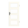 GARANT Wohnungseingangstür 0105-60 Pearl White CePaL mit Lichtausschnitt LA-11