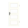 GARANT Wohnungseingangstür U11026SD Kristallweiß GHK08 mit Lichtausschnitt LA-11