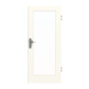 GARANT Wohnungseingangstür 0105-60 Pearl White CePaL mit Lichtausschnitt LA-2