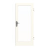 GARANT Wohnungseingangstür 0105-60 Pearl White CePaL mit Lichtausschnitt LA-3