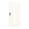 GARANT Wohnungseingangstür 0105-60 Pearl White CePaL mit Lichtausschnitt LA-4 mittig