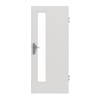 GARANT Wohnungseingangstür 0160-60 Silver Grey CePaL mit Lichtausschnitt LA-4 schlossseitig