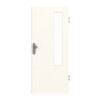 GARANT Wohnungseingangstür 0105-60 Pearl White CePaL mit Lichtausschnitt LA-5 bandseitig