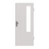 GARANT Wohnungseingangstür U12188SD Lichtgrau GHK08 mit Lichtausschnitt LA-5 bandseitig