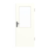 GARANT Wohnungseingangstür U11026SD Kristallweiß GHK08 mit Lichtausschnitt LA-6