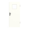 GARANT Wohnungseingangstür U11026SD Kristallweiß GHK08 mit Lichtausschnitt LA-8