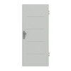 HÖRMANN Wohnungseingangstür Groove 14 Grau RAL 7035 Lack DesignLine