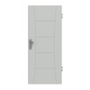 HÖRMANN Wohnungseingangstür Groove 22 Grau RAL 7035 Lack DesignLine
