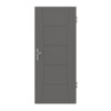 HÖRMANN Wohnungseingangstür Groove 22 Staubgrau RAL 7037 Lack DesignLine