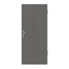 HÖRMANN Wohnungseingangstür Groove 23 Staubgrau RAL 7037 Lack DesignLine