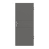 HÖRMANN Wohnungseingangstür Groove 29 Staubgrau RAL 7037 Lack DesignLine