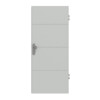HÖRMANN Wohnungseingangstür Groove 34 Grau RAL 7035 Lack DesignLine