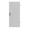 HÖRMANN Wohnungseingangstür Groove 51 Grau RAL 7035 Lack DesignLine