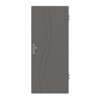 HÖRMANN Wohnungseingangstür Groove 51 Staubgrau RAL 7037 Lack DesignLine