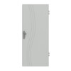 HÖRMANN Wohnungseingangstür Groove 53 Grau RAL 7035 Lack DesignLine