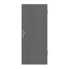 HÖRMANN Wohnungseingangstür Groove 53 Staubgrau RAL 7037 Lack DesignLine