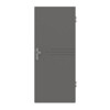 HÖRMANN Wohnungseingangstür Groove 56 Staubgrau RAL 7037 Lack DesignLine