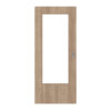JELD-WEN Feuchtraum-Schiebetür Acadia Cherry HPL-Urban mit Lichtausschnitt LÖ-23