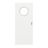 GARANT Feuchtraum-Schiebetür D354-60 Designer White Resopal mit Lichtausschnitt LA-13
