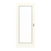 GARANT Feuchtraum-Schiebetür 0105-60 Pearl White Resopal mit Lichtausschnitt LA-2