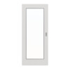 GARANT Feuchtraum-Schiebetür 0160-60 Silver Grey Resopal mit Lichtausschnitt LA-2