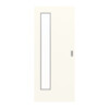 GARANT Feuchtraum-Schiebetür 0105-60 Pearl White Resopal mit Lichtausschnitt LA-4 bandseitig