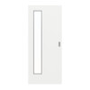 GARANT Feuchtraum-Schiebetür D354-60 Designer White Resopal mit Lichtausschnitt LA-4 bandseitig