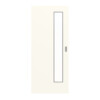 GARANT Feuchtraum-Schiebetür 0105-60 Pearl White Resopal mit Lichtausschnitt LA-4 schlossseitig